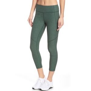 Outdoor Voices Green Warm Up 3/4 Active Leggings